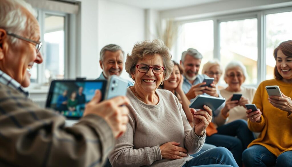 senioren nutzen soziale Plattformen