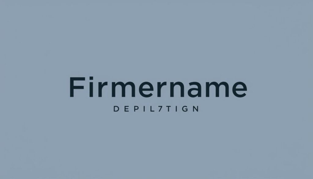 Firmenname Gestaltung