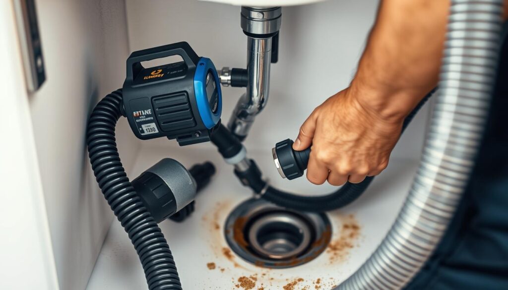 Professionelle Rohrreinigung mit modernen Geräten