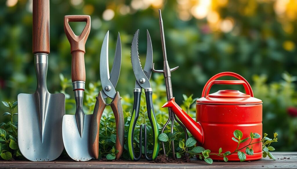 Grundausstattung Gartenwerkzeuge für Hobbygärtner