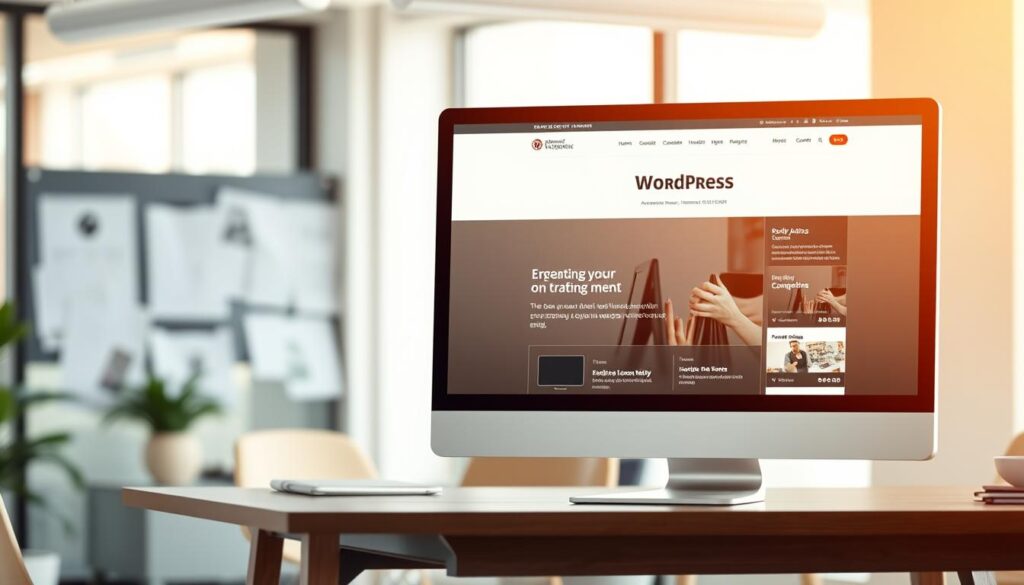 WordPress Website erstellen Interface