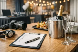Eventzubehör-Checklisten für Firmenfeiern